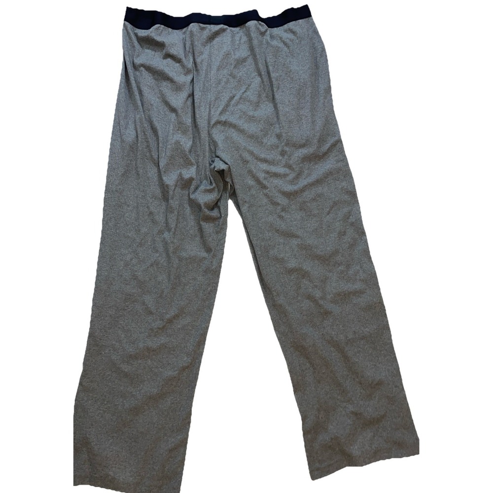 Mens Tall Lounge Pants Shaquielle O'Neal 2XL Gray Ribbed Pockets Straight Leg